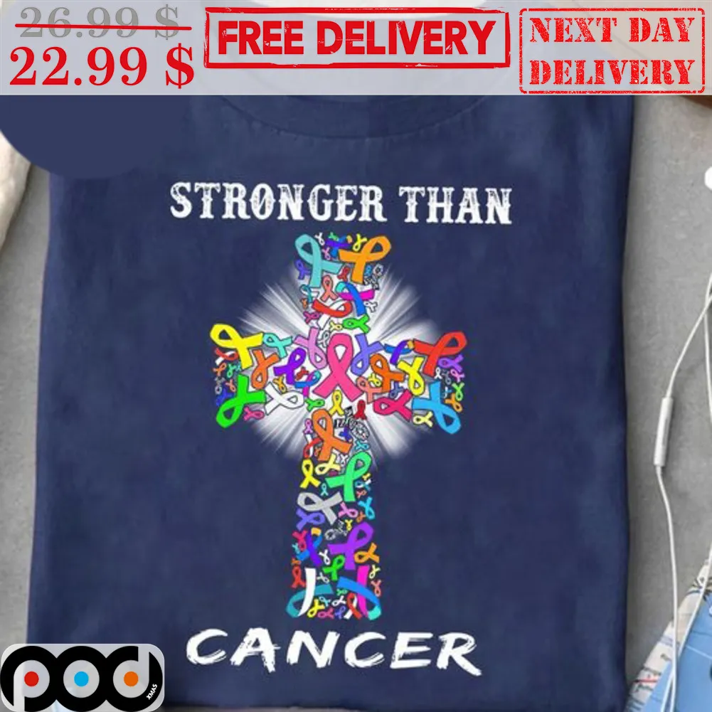 Cross Stronger Than Cancer Awareness Shirt