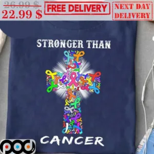 Cross Stronger Than Cancer Awareness Shirt