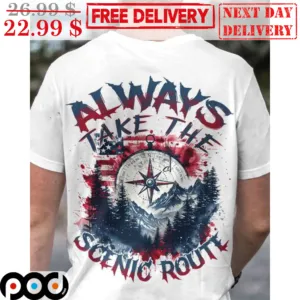 Dial Always Take The Scenic Route Vintage Shirt