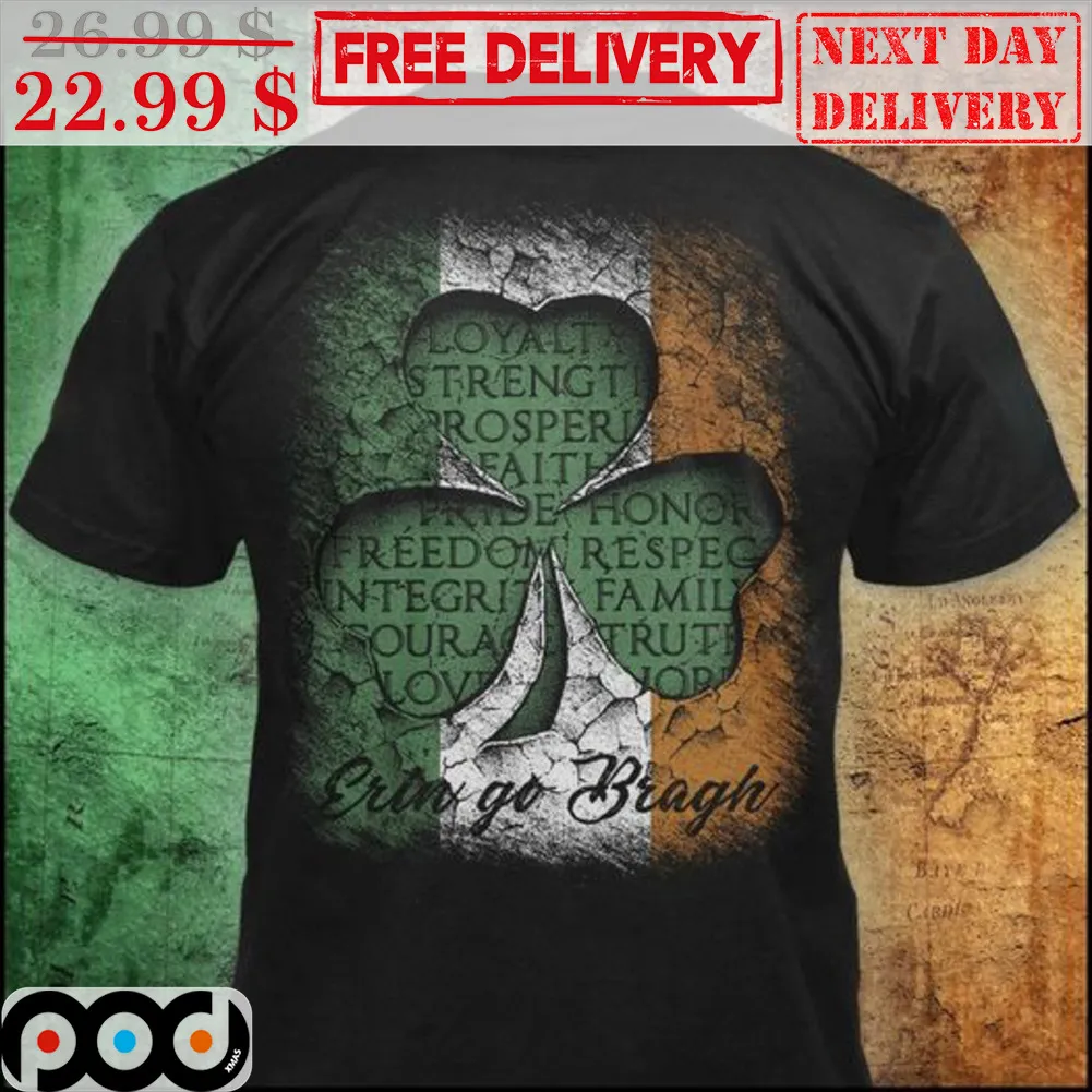 Erin go Bragh 3 Leaf Clover Vintage Shirt