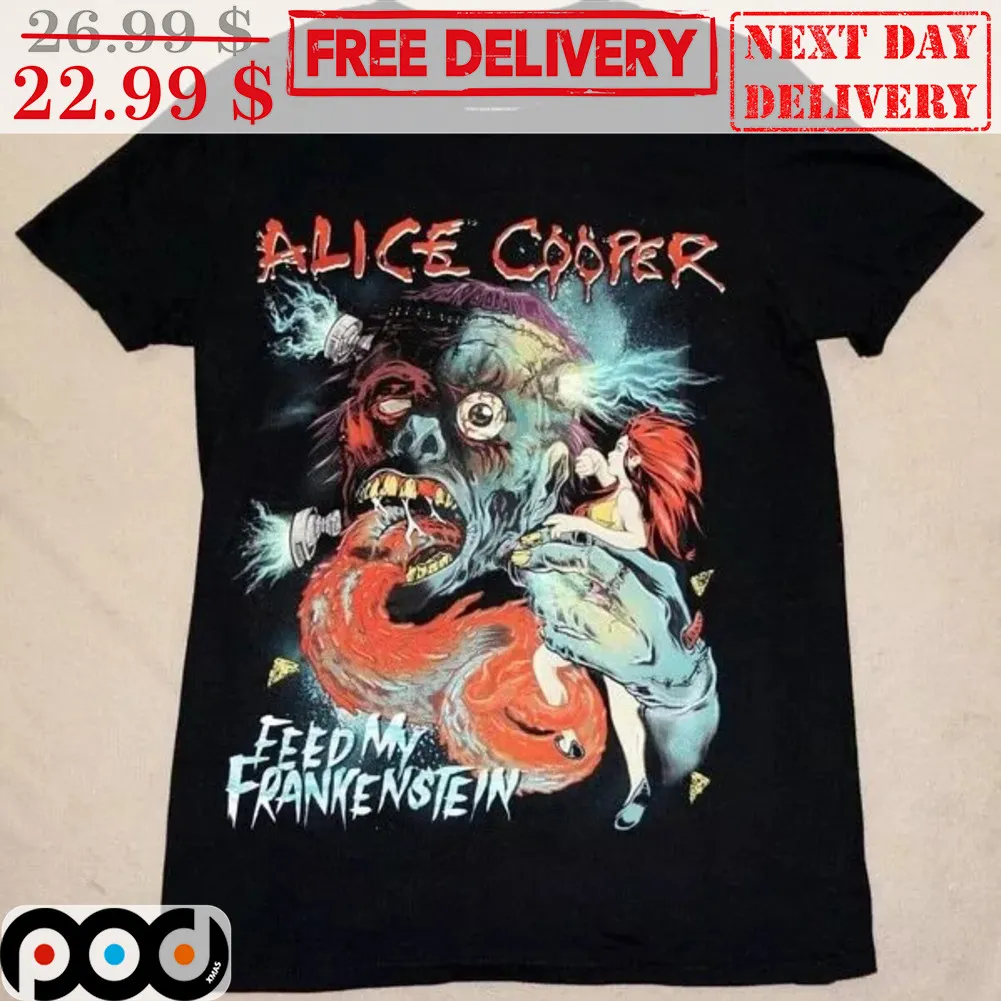 Zombie Alice Cooper Feed My Frankenstein Shirt
