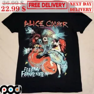 Zombie Alice Cooper Feed My Frankenstein Shirt