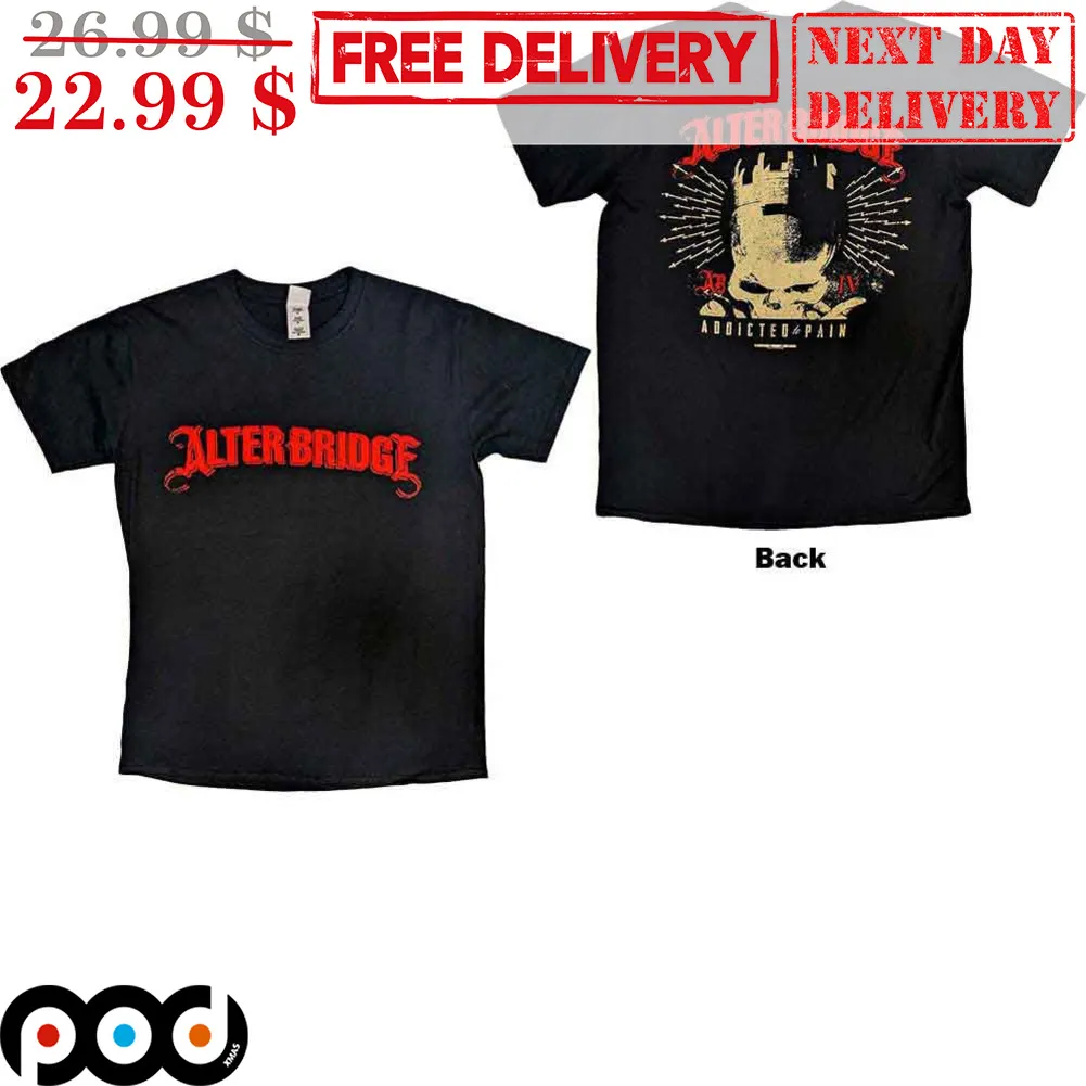 Skull Alter Bridge Addicted And Pain Vintage Shirt