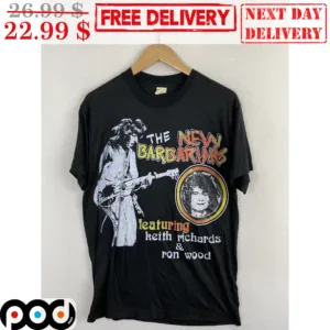 The New Barbarians Featuring Keith Richards And Ron Wood Vintage Shirt