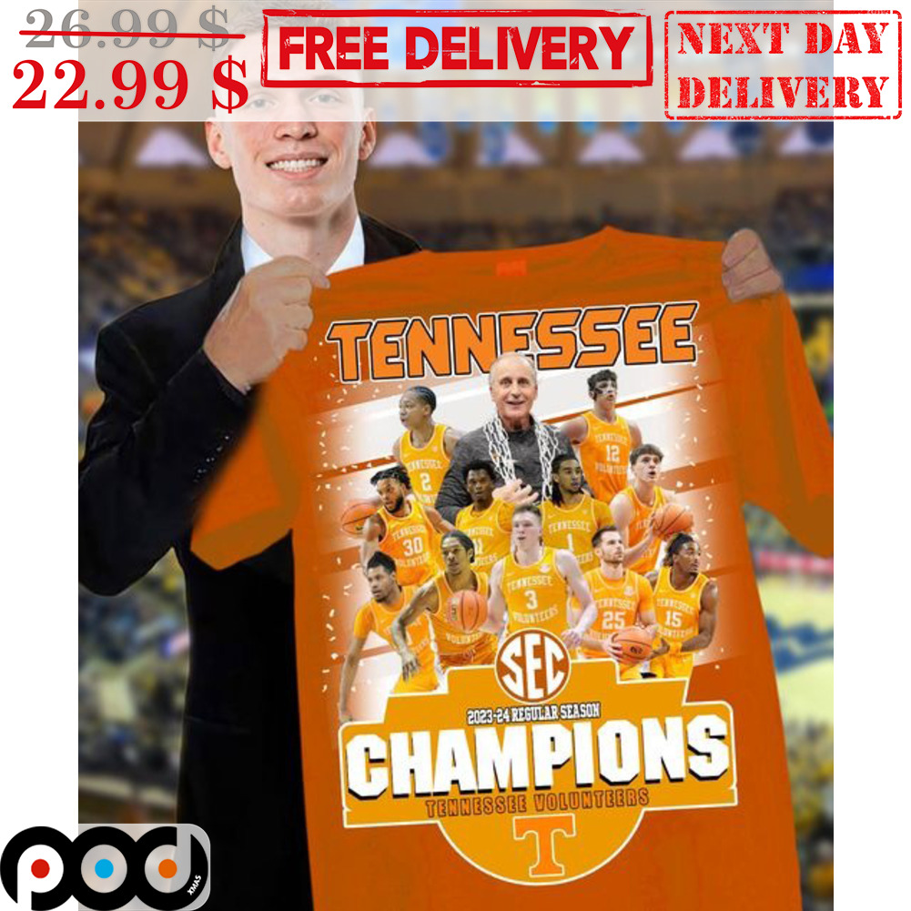 Tennessee 2023 2024 Regular Season Champions Tennessee Volunteers Shirt Tennessee 2023 2024 Regular Season Champions Tennessee Volunteers Shirt