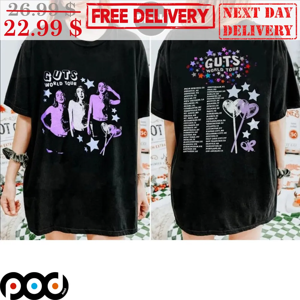 Guts World Tour 2024 Retro Shirt