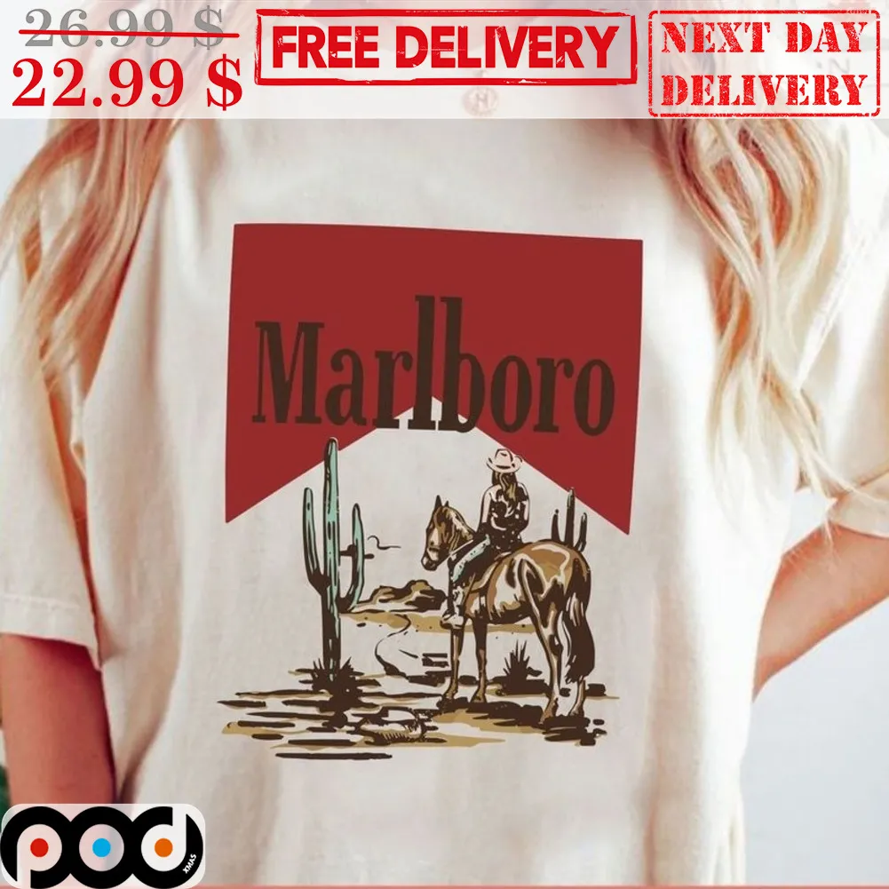 Marlboro Cowboy Wild West Desert Vintage Shirt