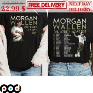 Morgan Wallen One Night At A Time 2024 World Tour Shirt