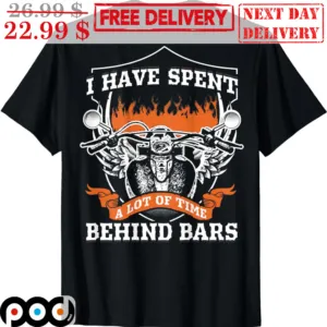 Motorcycle Wings I Have Spent A Lot Of Time Behind Bars Vintage Shirt
