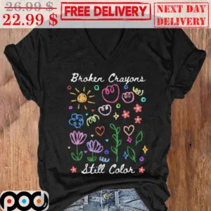 Broken Crayons Still Color Floral Shirt