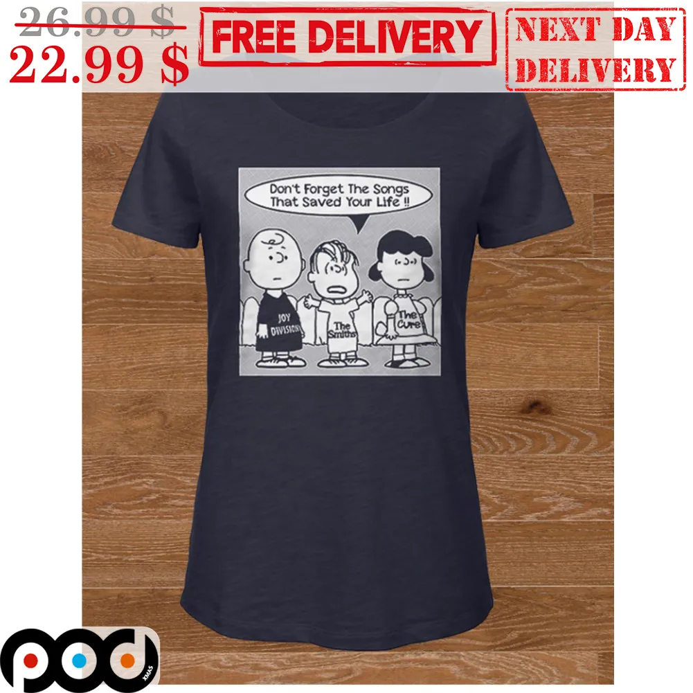 Snoopy Characters Don't Forget Songs That Saved Your Life Shirt