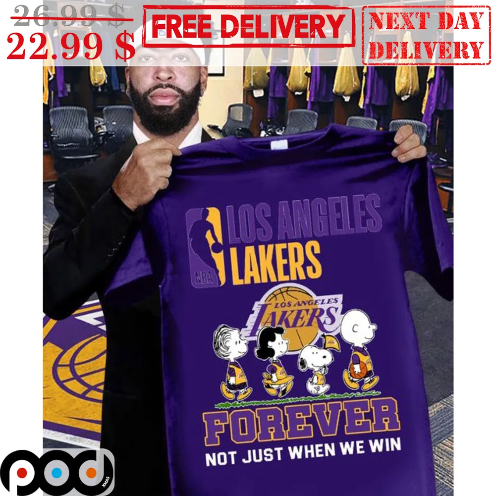 Snoopy Los Angeles Lakers Forever Not Just When We Win Shirt