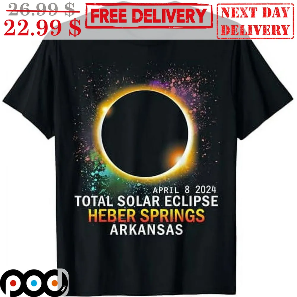 April 8 2024 Total Solar Eclipse Heber Springs Arkansas Shirt