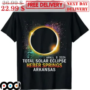 April 8 2024 Total Solar Eclipse Heber Springs Arkansas Shirt