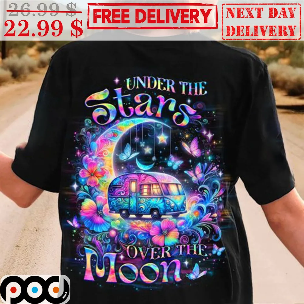 Under The Stars Over The Moon Colorful Shirt