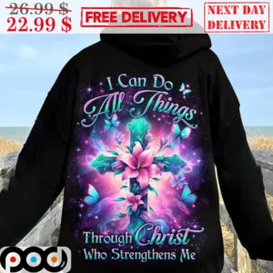 Cross I Can Do All Things Through Christ Who Strengthens Me Shirt