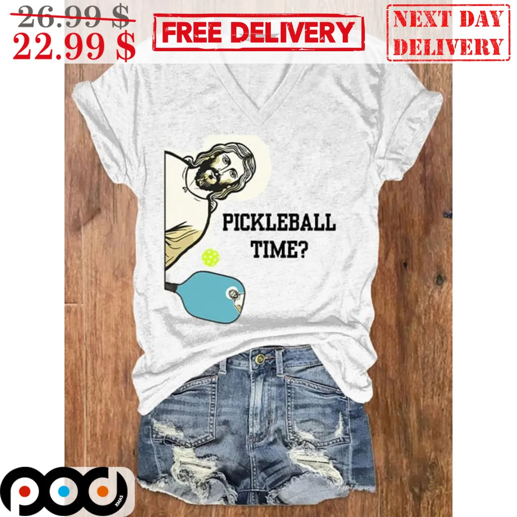 Jesus Pickleball Time Shirt