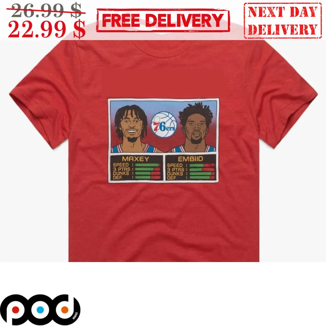 Maxey Vs Embiid Philadelphia 76ers NBA Shirt
