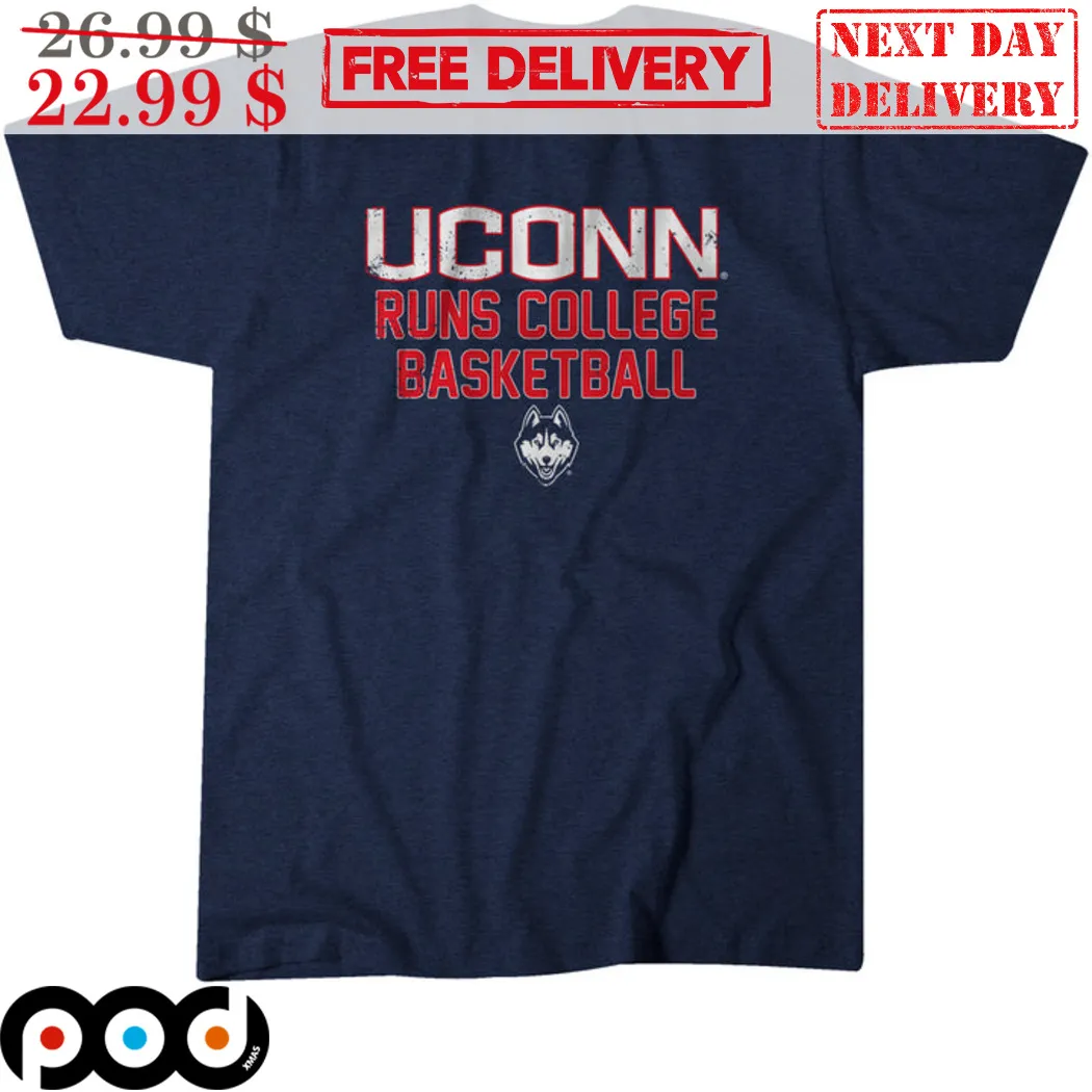 Uconn Huskies Runs College Basketball NCAA Division I Shirt
