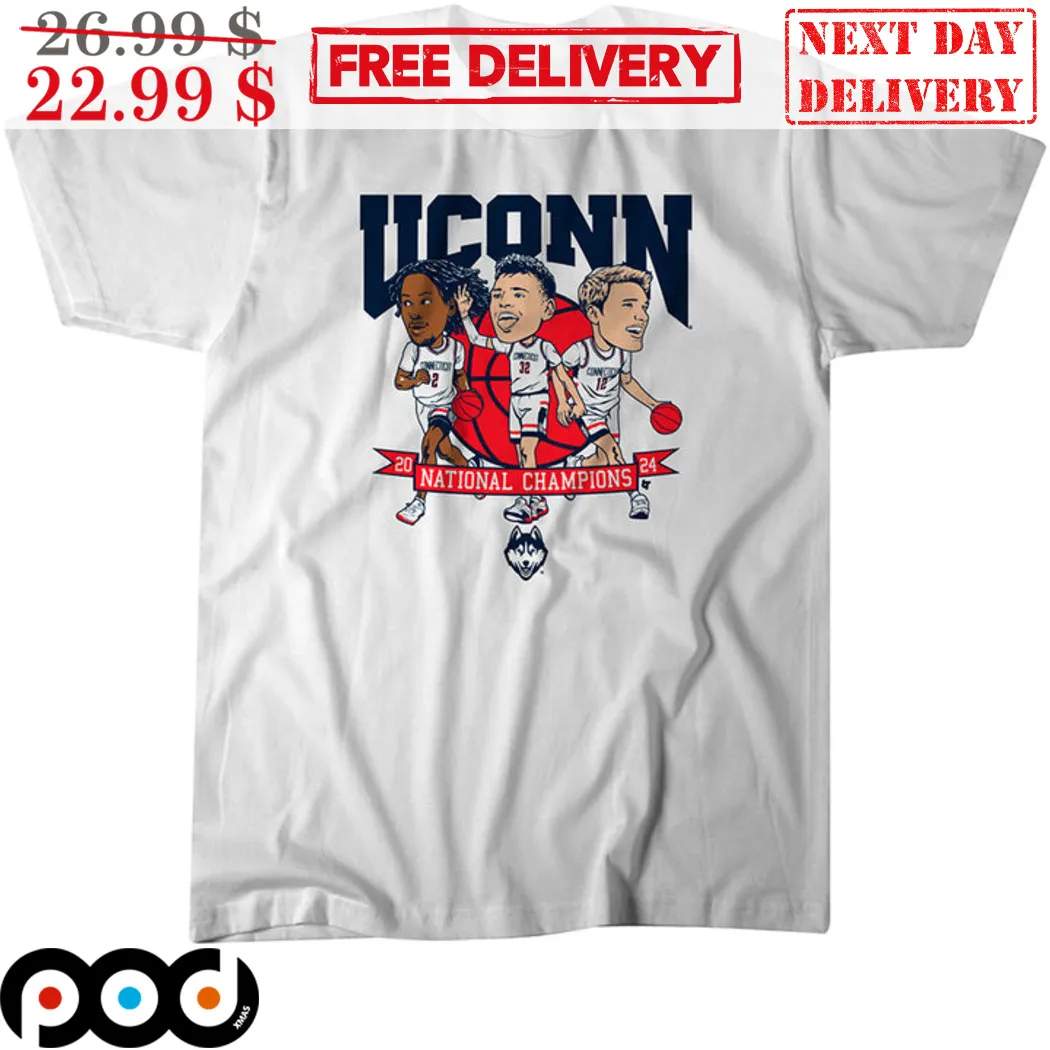 Uconn Huskies 2024 National Champions NCAA Division I Shirt