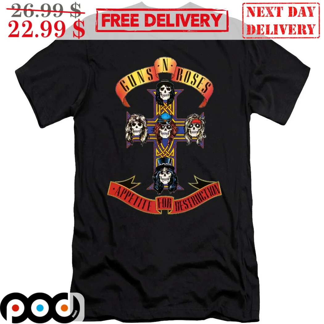 Cross Guns N Roses Appetite For Destruction Shirt