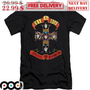 Cross Guns N Roses Appetite For Destruction Shirt