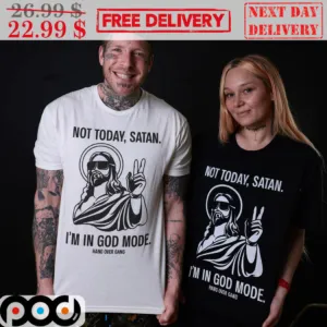 Jesus Not Today Satan I'm In God Mode Hangover Gang Shirt