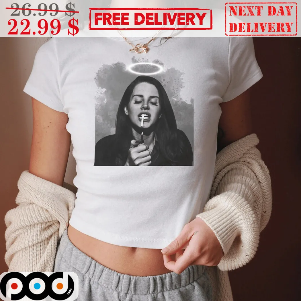 Lana Del Rey Angel Smoking 2024 Shirt