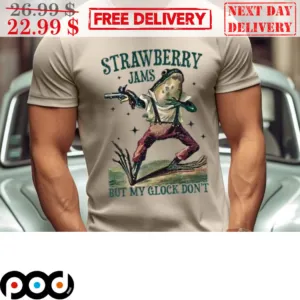 Frog Strawberry Jams But My Glock Don't Shirt