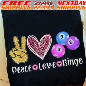 Paece Love Bingo Shirt