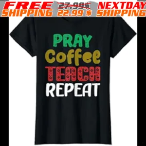 Pray Coffee Terch Repeat Shirt