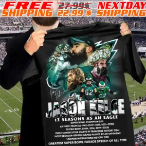 Jason Kelce 13 Season As An Eagle Super Bowl Champion Shirt