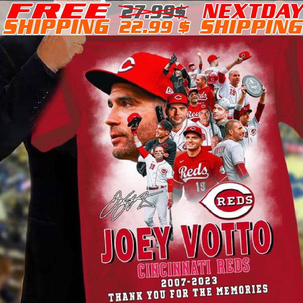Yoey Votto Cincinnati Reds 2007 2023 Thank You For The Memories Signature Shirt Yoey Votto Cincinnati Reds 2007 2023 Thank You For The Memories Signature Shirt