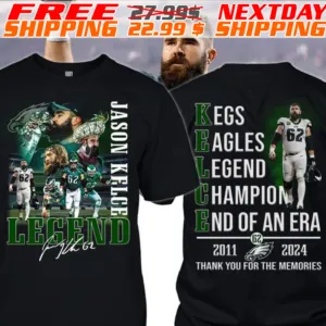 Jason Kelce Legend 2011-2024 Thank You For The Memories Shirt