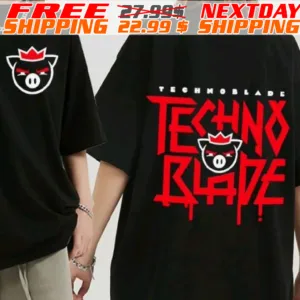 TechnoBlade Logo Red Shirt