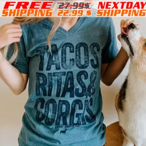 Tacos Ritas And Corgis Shirt