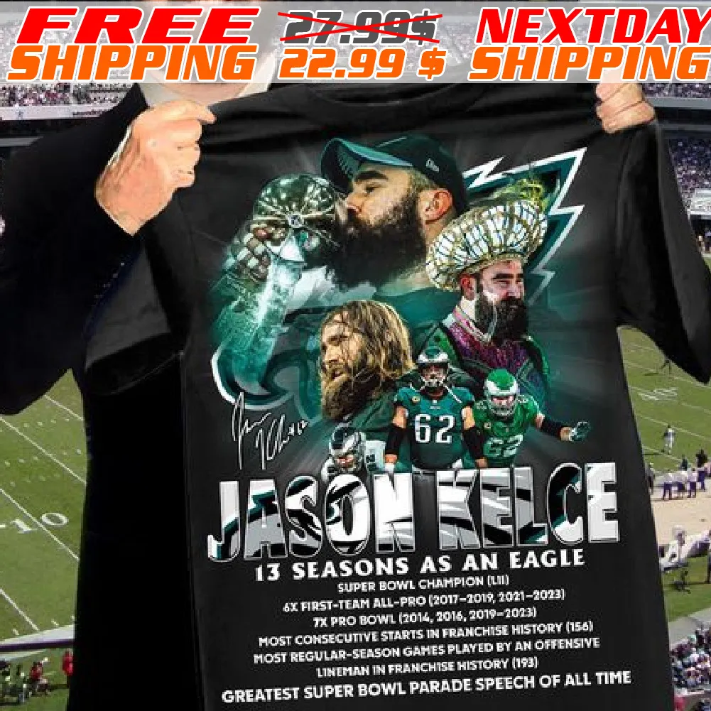 Philadelphia Eagles Legend Jason Kelce 2011-2024 Thank You Shirt