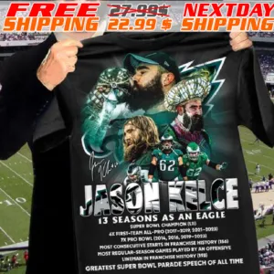 Philadelphia Eagles Legend Jason Kelce 2011-2024 Thank You Shirt