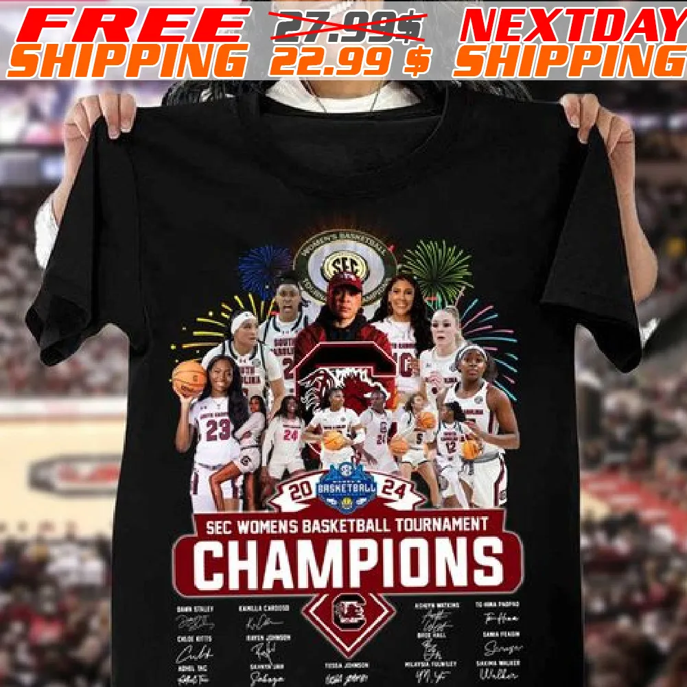 Sec Womens Basketball Tournament Champions 2024 Signatures Shirt