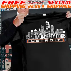 Skyline Players Name Detroit Tigers Shirt