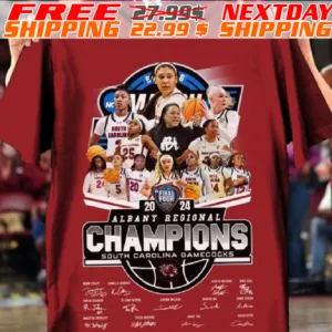 Albany Begional Champions South Carolina GameCocks 2024 Signatures Shirt
