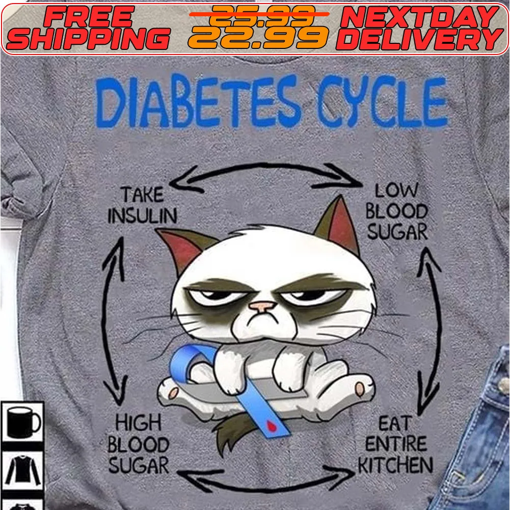 Grumpy Cat Diabetes Cycle Shirt