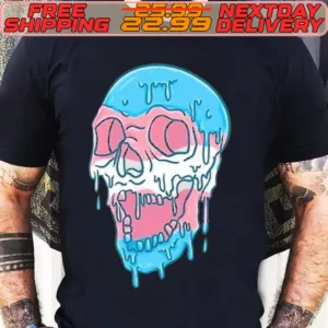 Dripping Trans Pride Skull Transgender Shirt