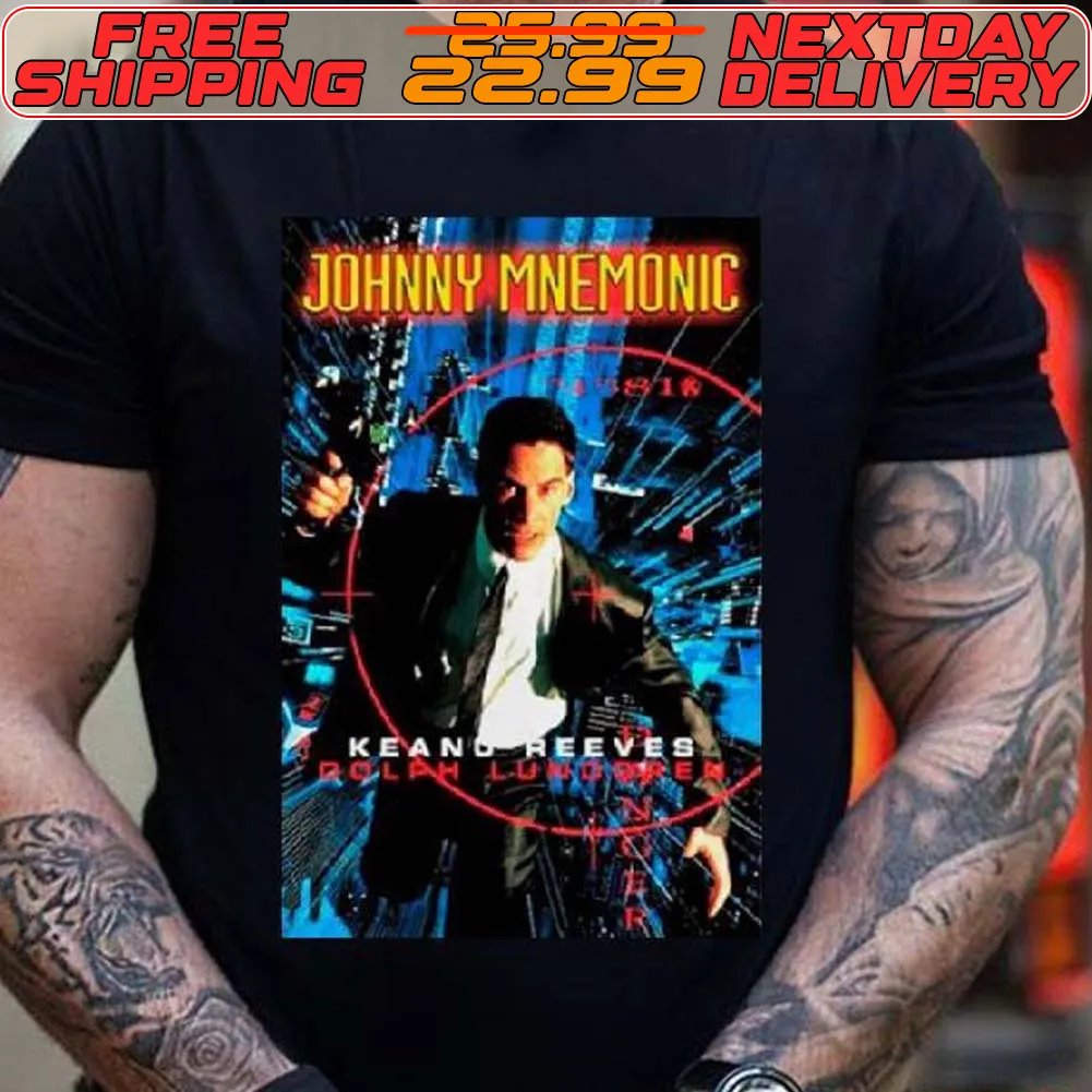 Johnny Mnemonic Keanu Reeves Dolph Lundgren Poster Shirt