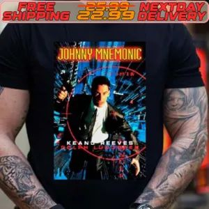 Johnny Mnemonic Keanu Reeves Dolph Lundgren Poster Shirt