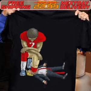 Colin Kaepernick Taking Knee On Mouth Donald Trump Shirt