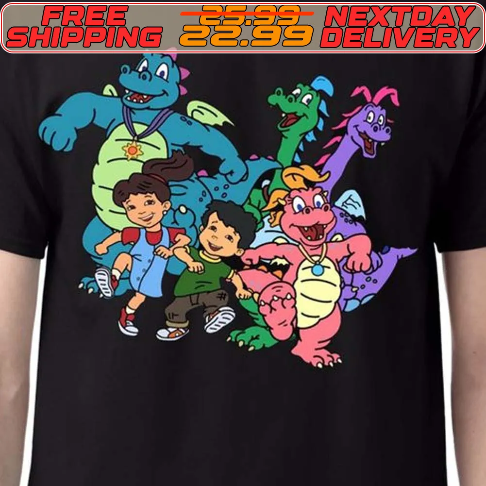 Kids Cartoon Dragon Tales Characters Shirt