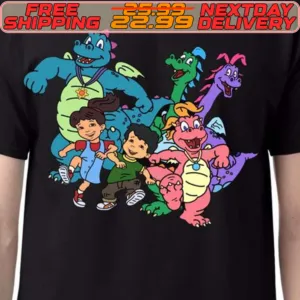 Kids Cartoon Dragon Tales Characters Shirt