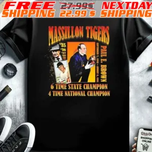 Massillon Tigers 6 Time State Champion 4 Time National Champion Shirt