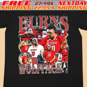 DJ Burns JR NC State Wolfpack Vintage Shirt